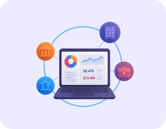 FinTech financial aggregation interface