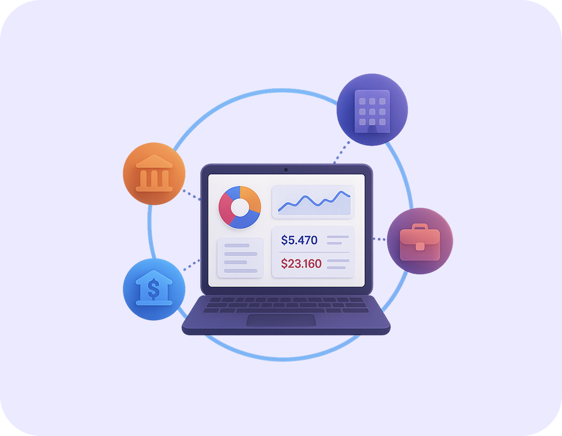 FinTech financial aggregation interface