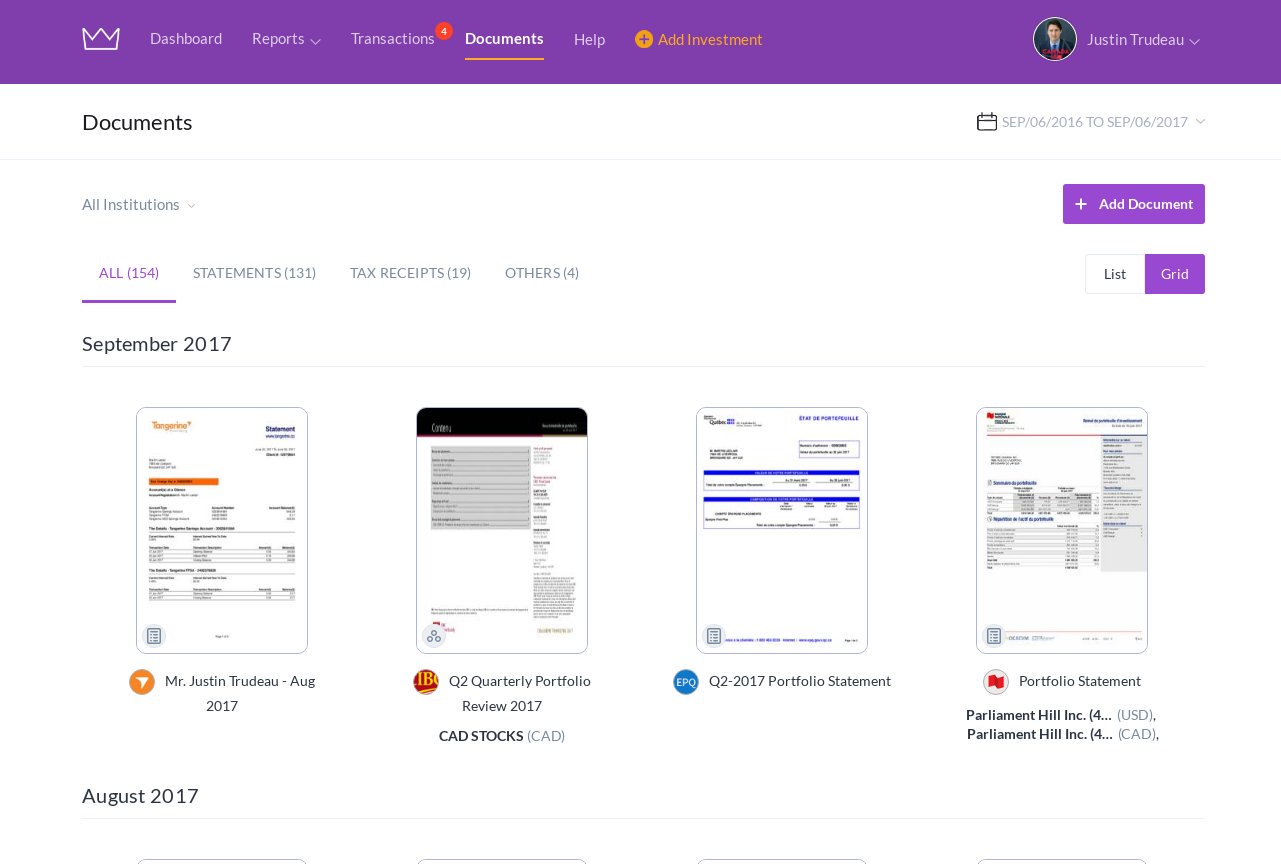 Documents Grid View