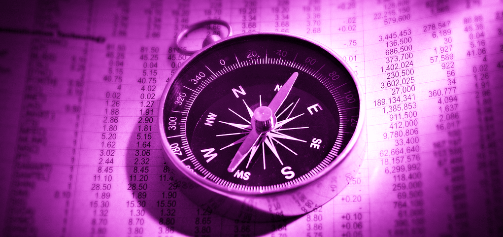 Image of purple compass