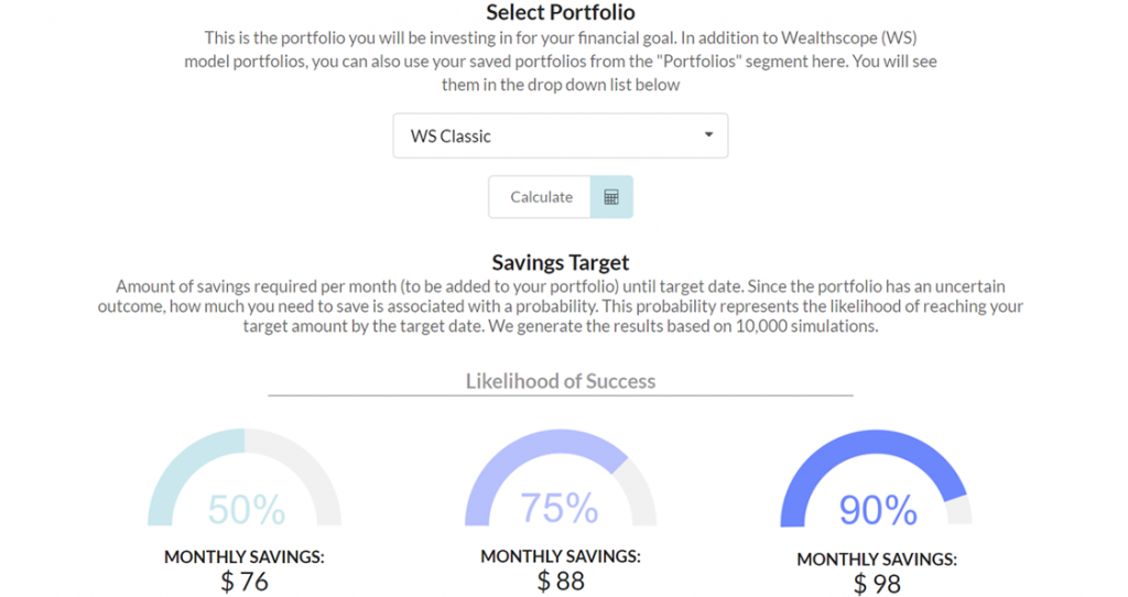 Screenshot of Target Portfolio