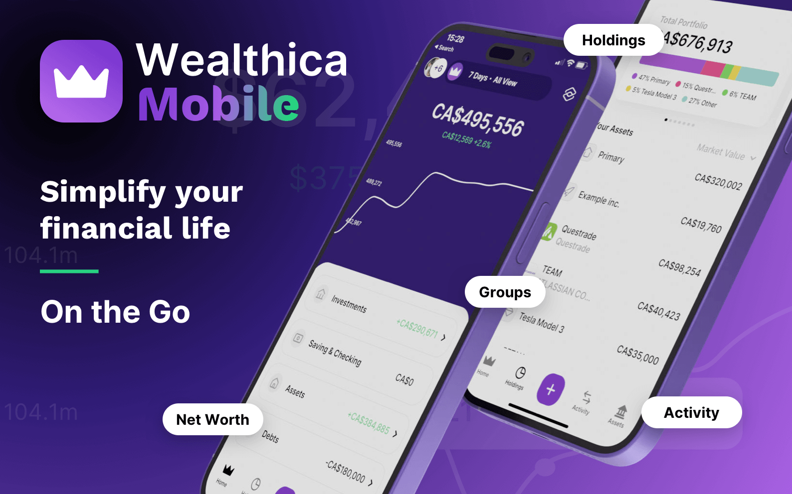 Wealthica Mobile App iOS