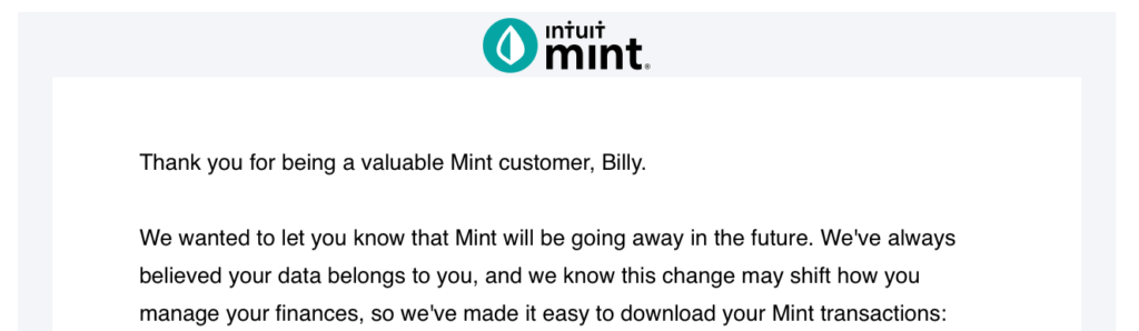 Mint Export Data Transactions Wealthica